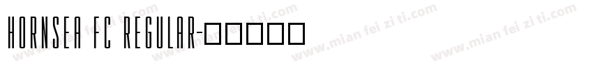 HORNSEA FC REGULAR字体转换